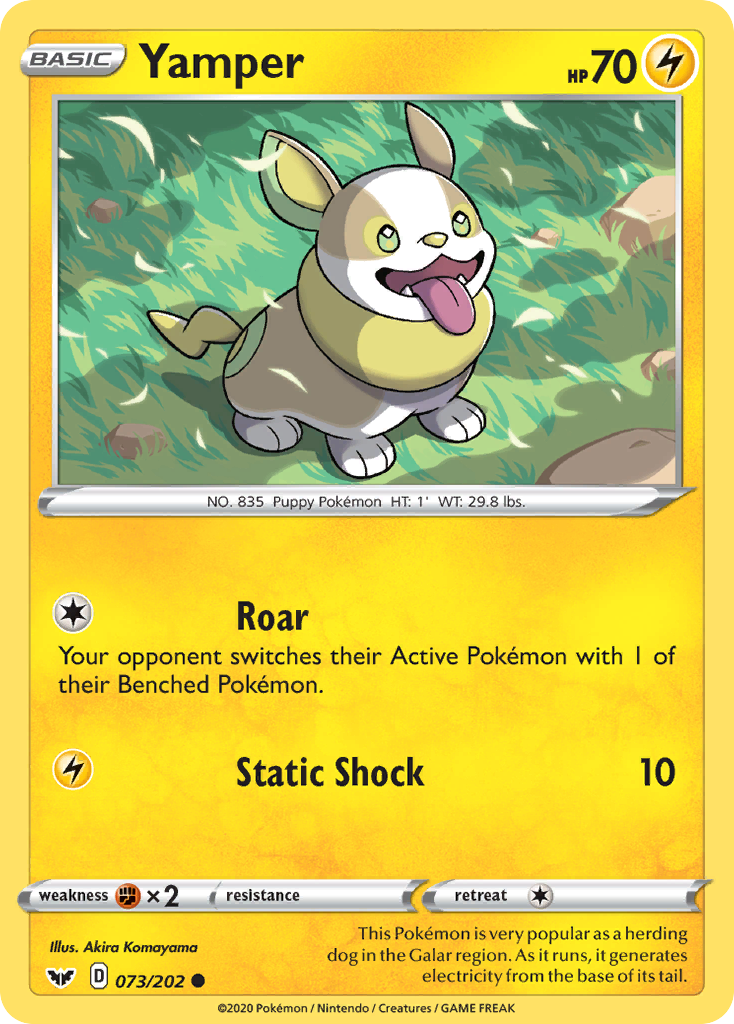 Yamper (073) 073  SWSH01 Sword & Shield Base Set - Common