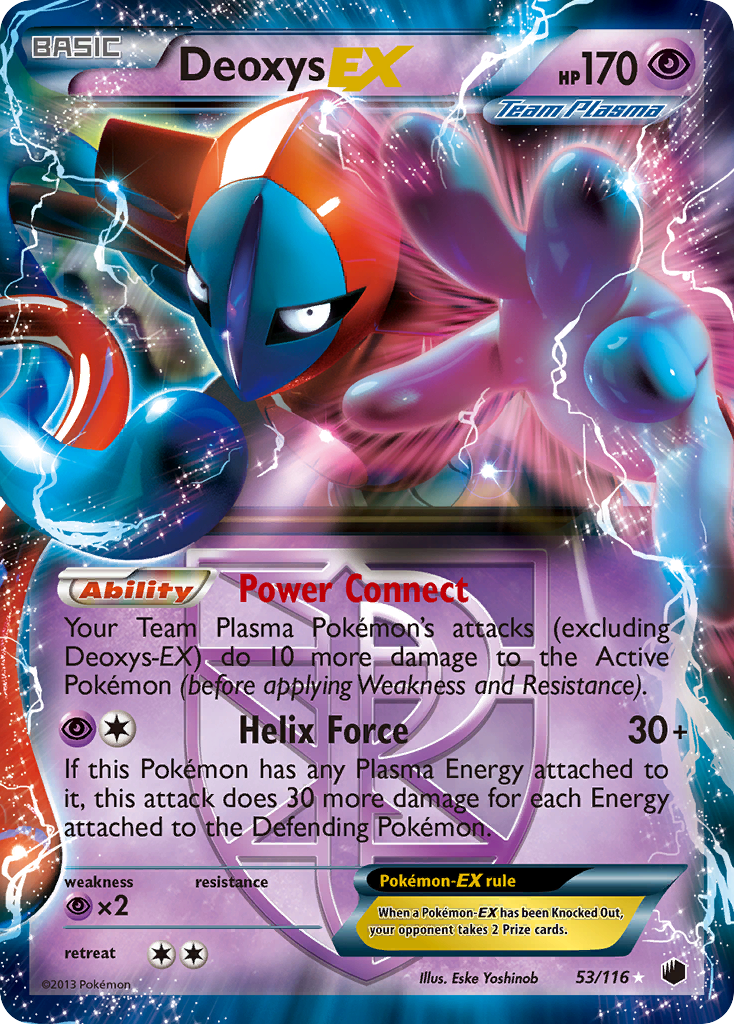 Deoxys EX (Team Plasma)  - Holofoil Plasma Freeze - Ultra Rare