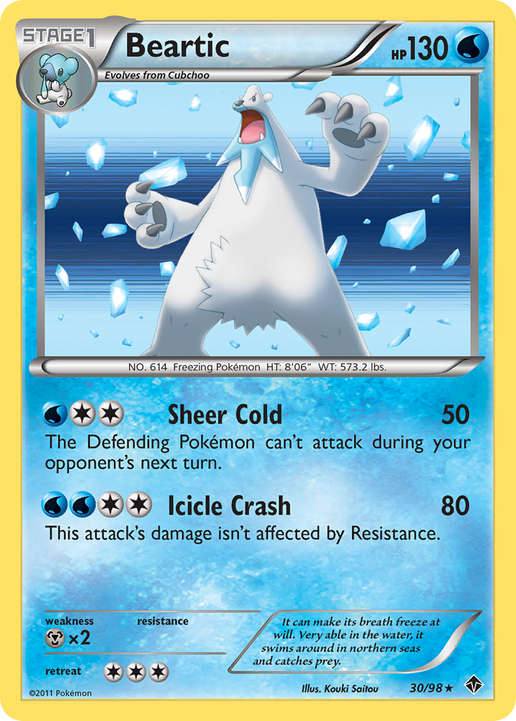 Beartic (30)  - Holofoil Emerging Powers - Holo Rare