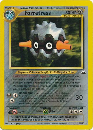 Forretress (21) 021/75  - Unlimited Neo Discovery - Rare
