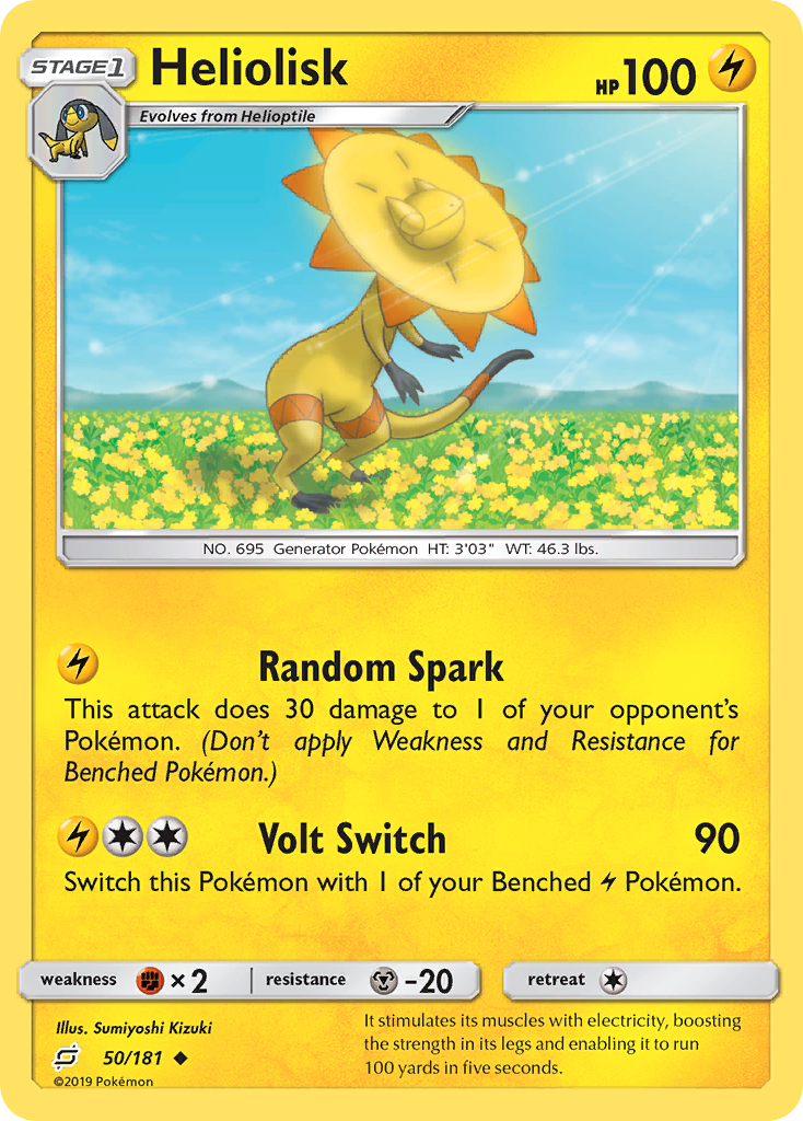 Heliolisk 050  SM  Team Up - Uncommon