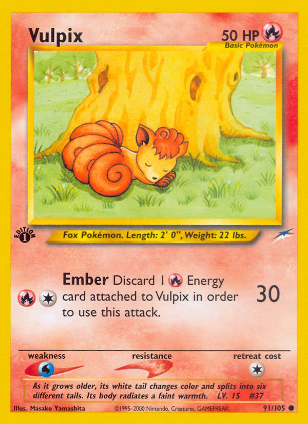 Vulpix 091  - 1st Edition Neo Destiny - Common