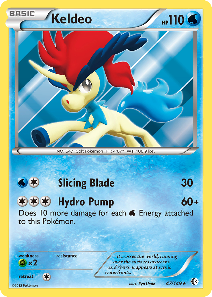 Keldeo (47)  - Holofoil Boundaries Crossed - Holo Rare