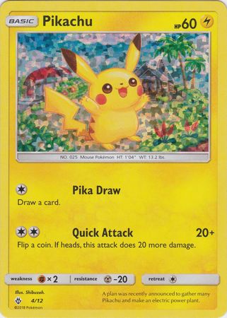 Pikachu - 4/12/12  - Holofoil McDonalds Promos 2018 - Promo