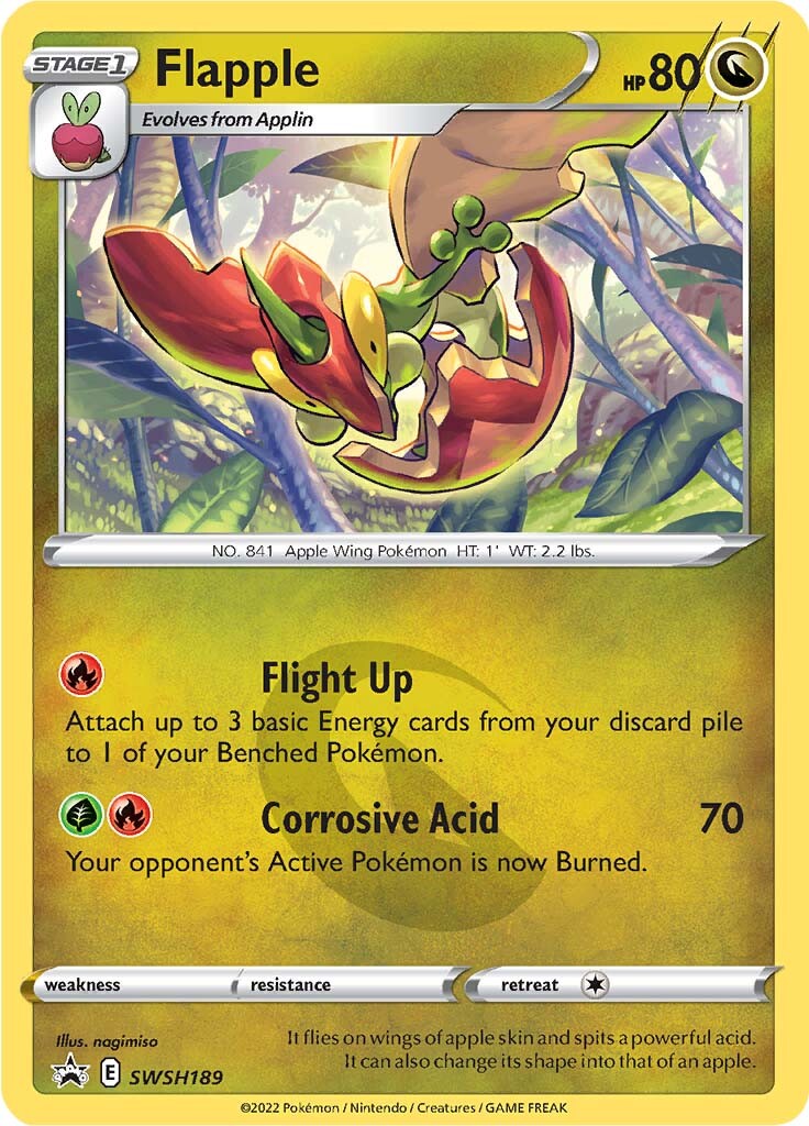 Flapple SWSH189  - Holofoil SWSH Sword & Shield Promo Cards - Promo