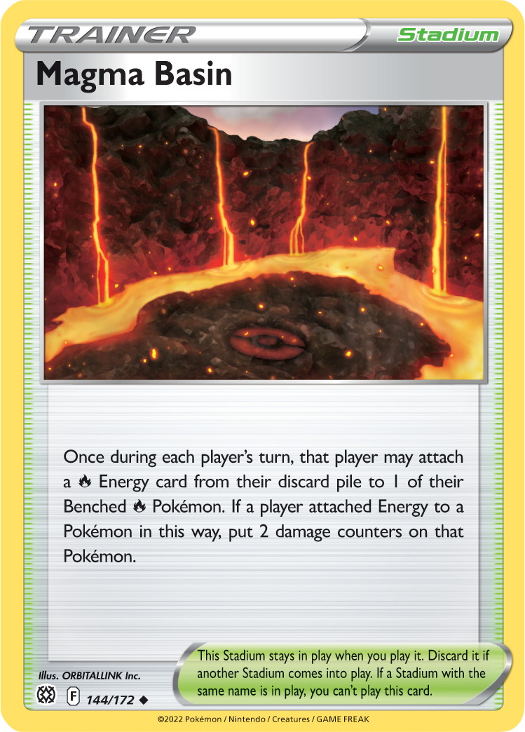 Magma Basin 144  SWSH09 Brilliant Stars - Uncommon