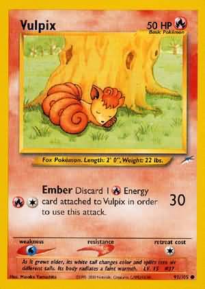Vulpix 091  - Unlimited Neo Destiny - Common