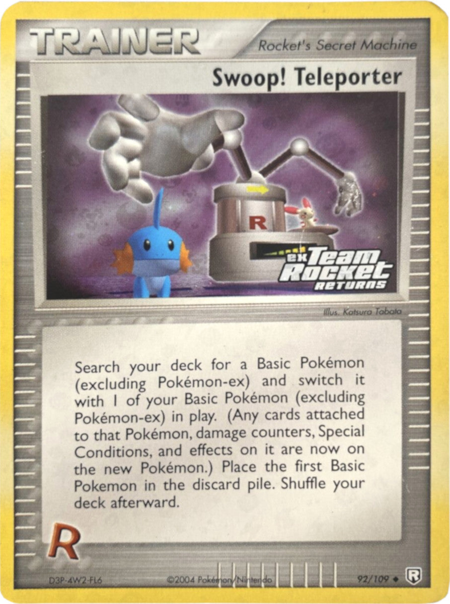 Swoop! Teleporter 092  - Reverse Holofoil Team Rocket Returns - Uncommon