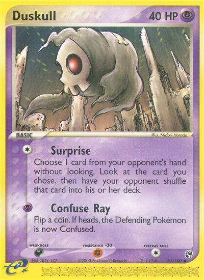 Duskull - 61/100/100  Sandstorm - Common