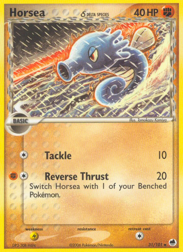 Horsea 031/101  Dragon Frontiers - Uncommon