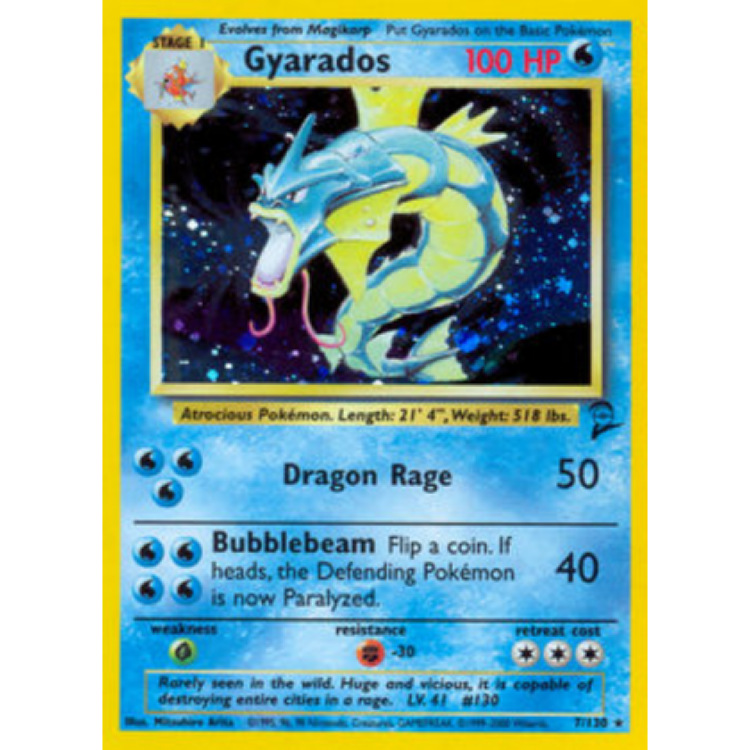 Gyarados 007  - Holofoil Base Set 2 - Holo Rare