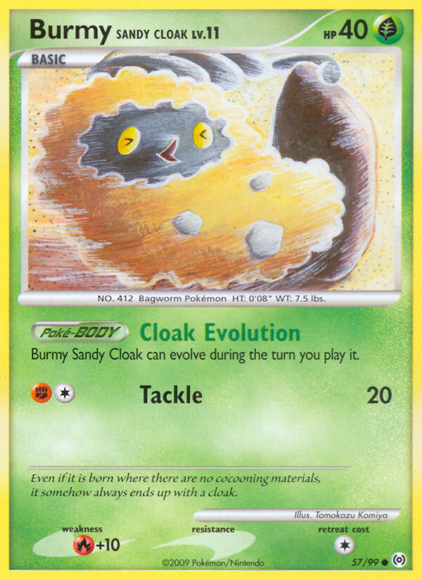 Burmy Sandy Cloak 057  Arceus - Common
