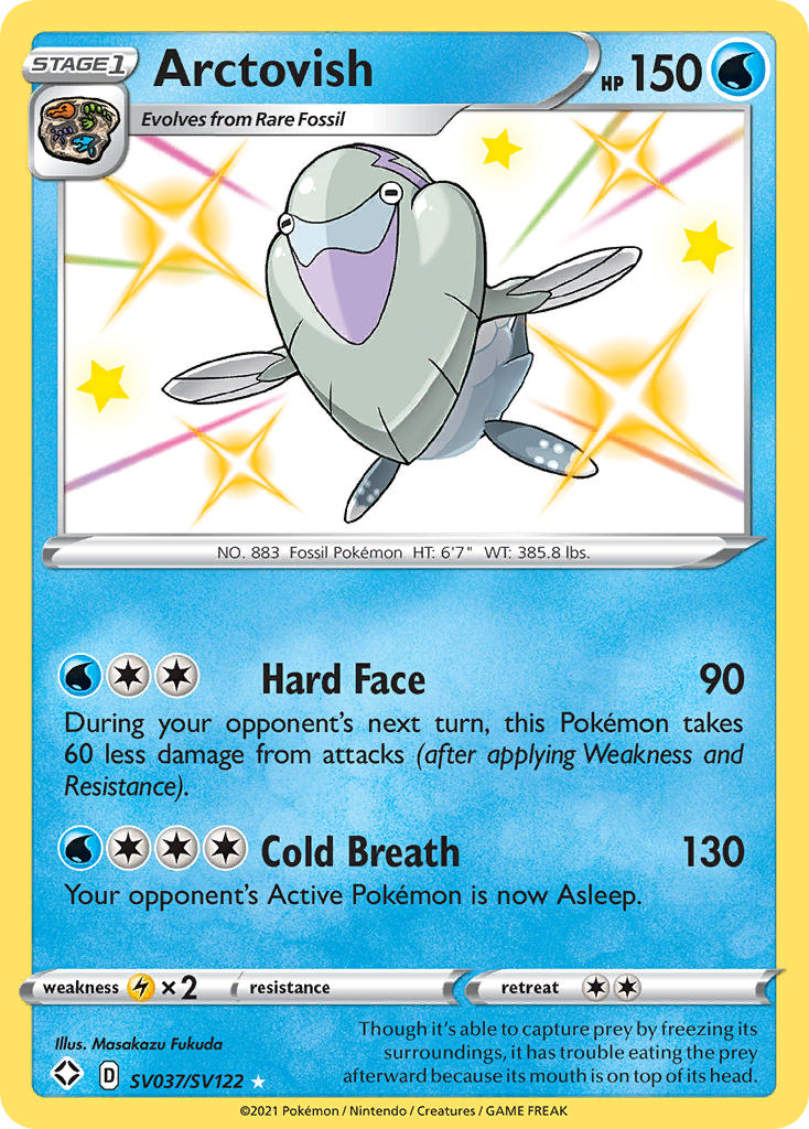 Arctovish SV037  - Holofoil Shining Fates Shiny Vault - Shiny Holo Rare
