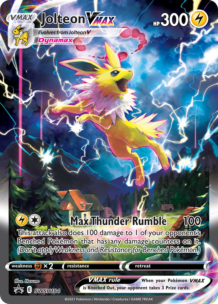 Jolteon VMAX - SWSH184  - Holofoil Jumbo Cards - Promo