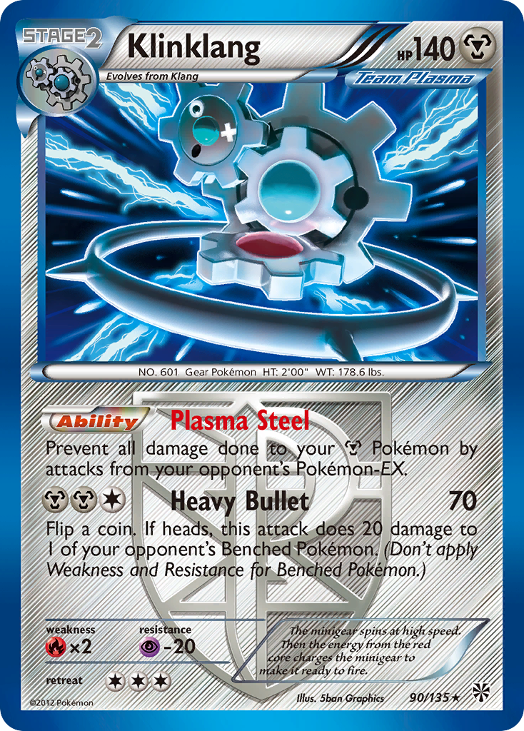 Klinklang (Team Plasma)  - Holofoil Plasma Storm - Holo Rare