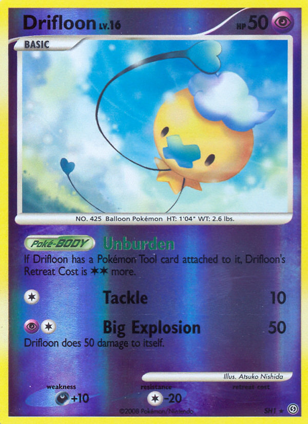 Drifloon (Shiny)  - Reverse Holofoil Stormfront - Shiny Holo Rare