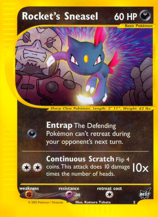 Rocket's Sneasel - 5  Best of Promos - Promo
