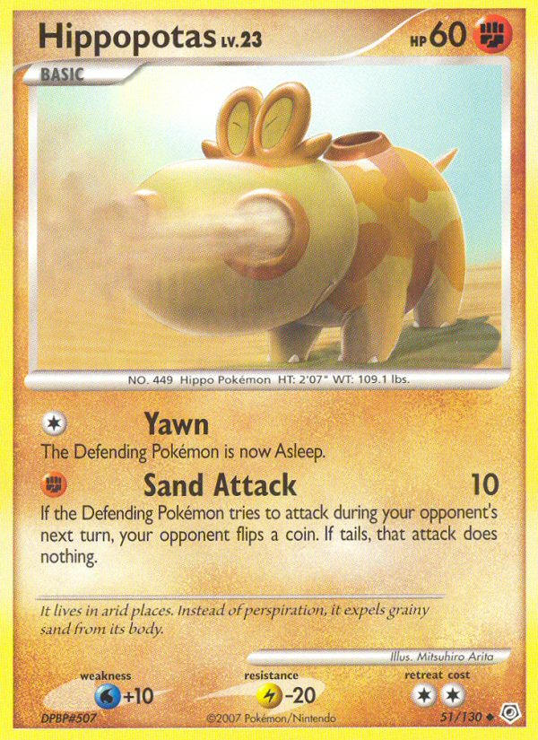 Hippopotas  Diamond and Pearl - Uncommon