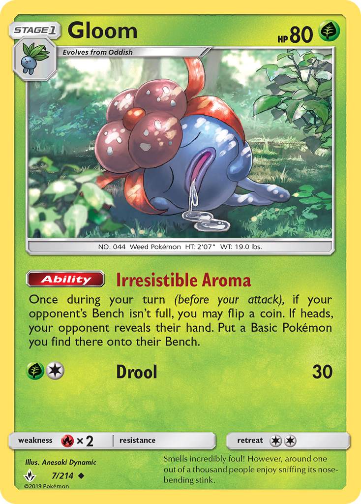 Gloom 007  SM  Unbroken Bonds - Uncommon