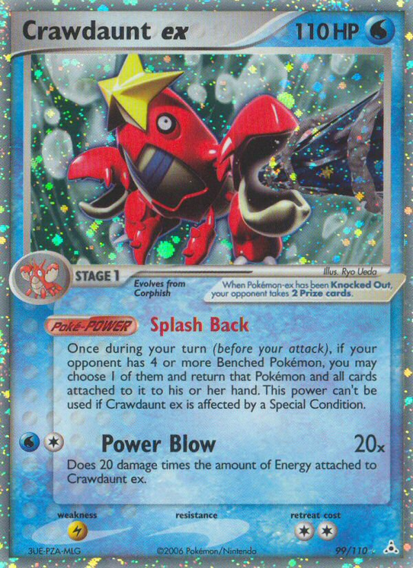 Crawdaunt ex  - Holofoil Holon Phantoms - Ultra Rare