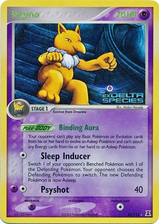 Hypno 023  - Reverse Holofoil Delta Species - Rare