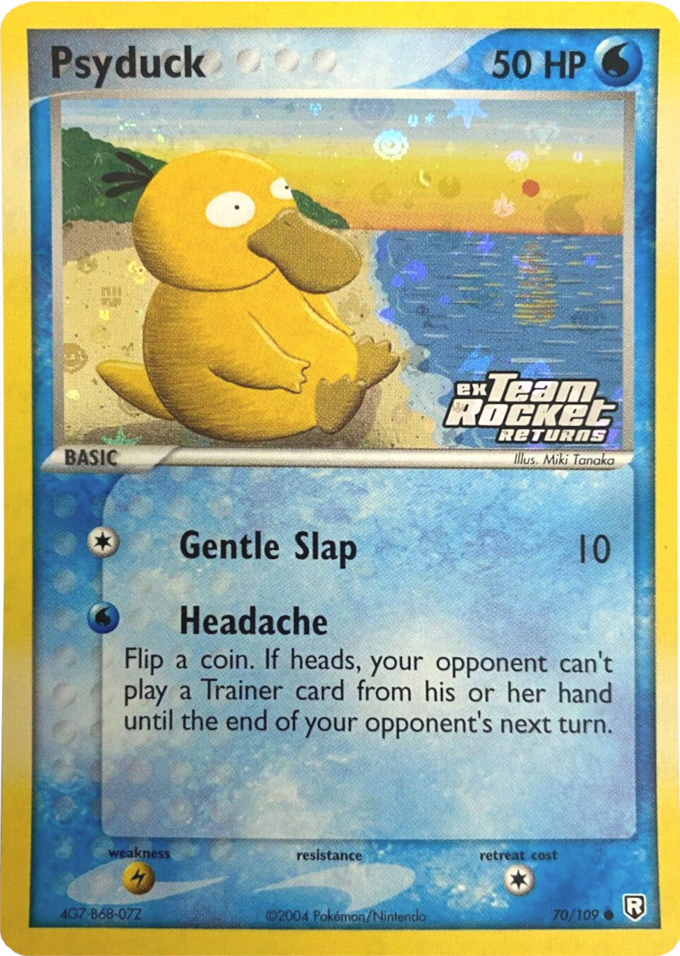 Psyduck 070  - Reverse Holofoil Team Rocket Returns - Common