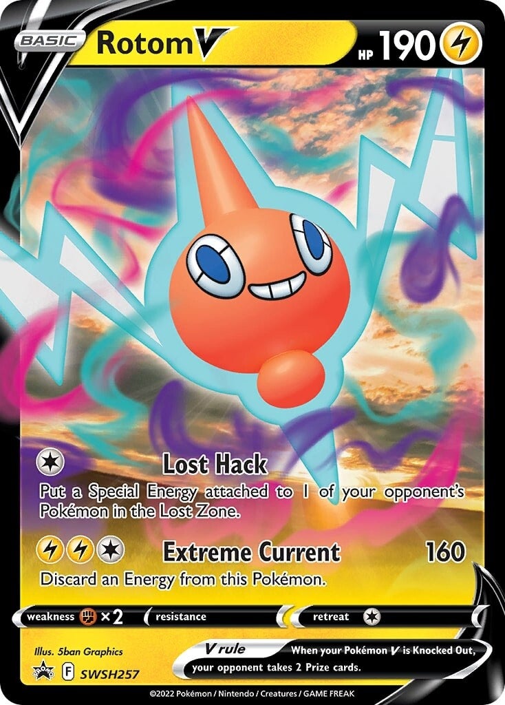 Rotom V SWSH257  - Holofoil SWSH Sword & Shield Promo Cards - Promo