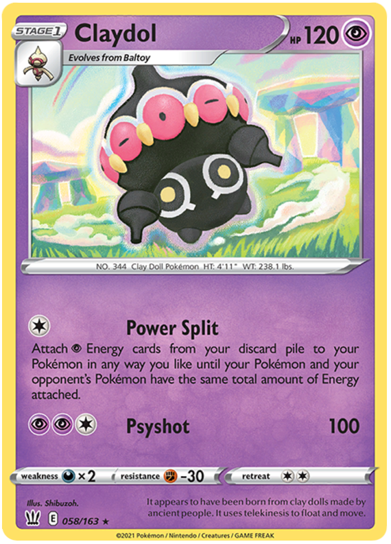 Claydol 058  SWSH05 Battle Styles - Rare