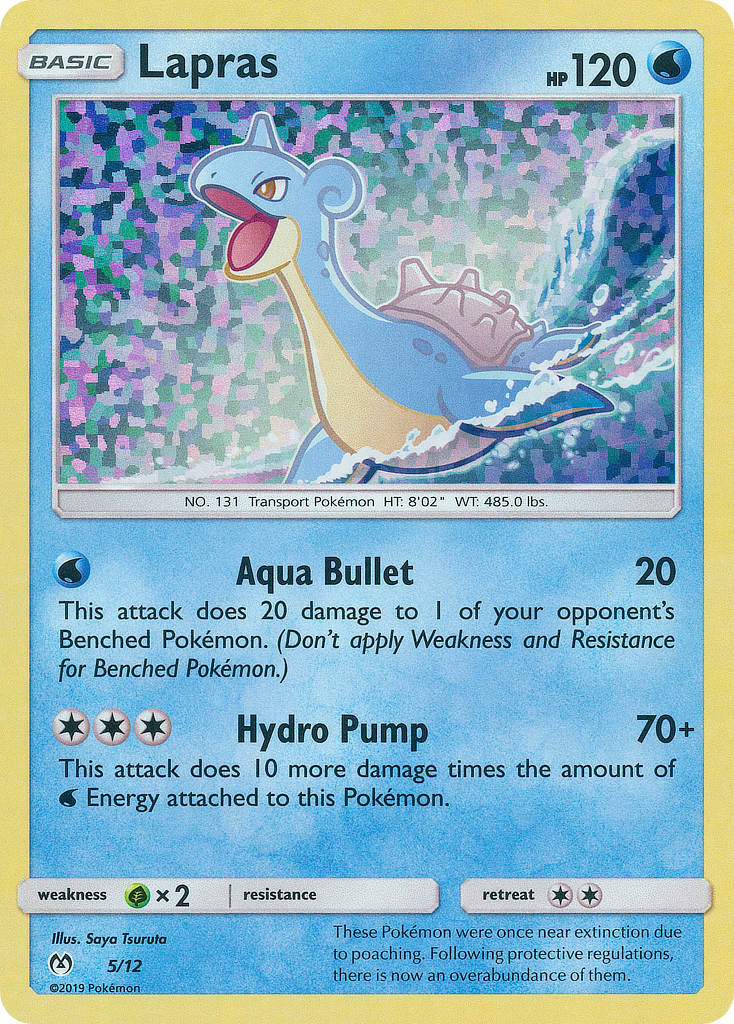 Lapras - 5/12/12  - Holofoil McDonalds Promos 2019 - Promo