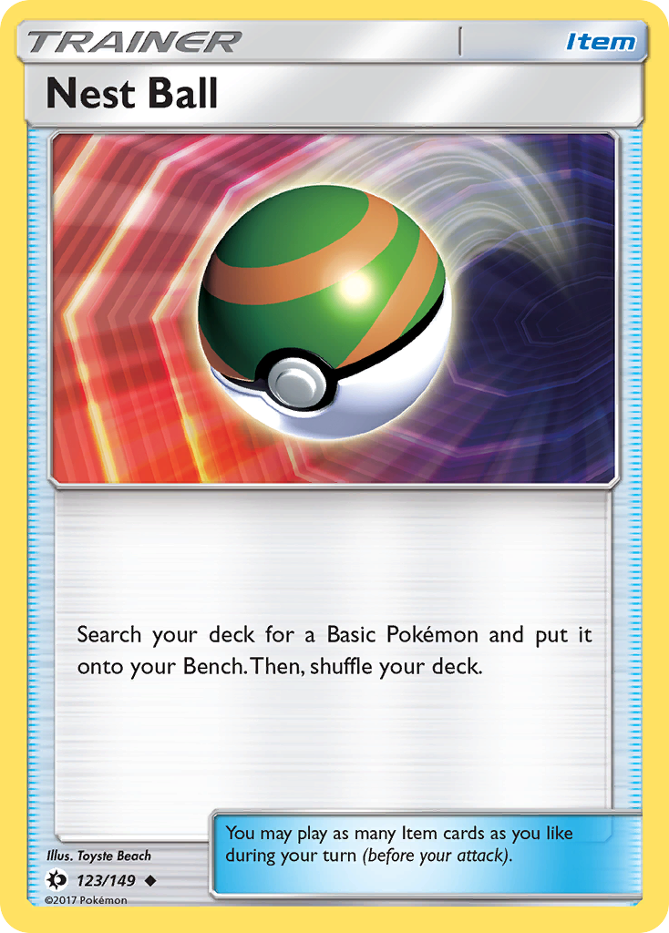 Nest Ball 123  SM Base Set - Uncommon