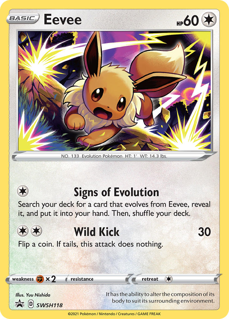 Eevee SWSH118  - Holofoil SWSH Sword & Shield Promo Cards - Promo