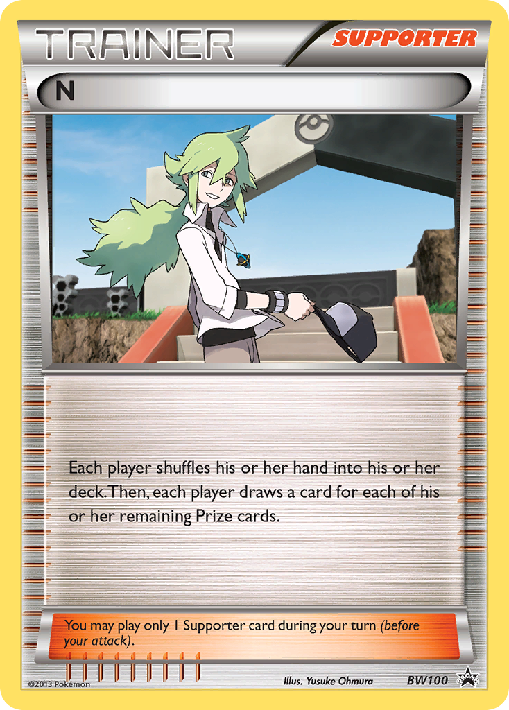 N (Supporter) BW100  - Holofoil Black and White Promos - Promo