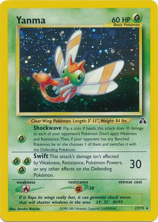 Yanma (17)/75  Neo Discovery - Holo Rare
