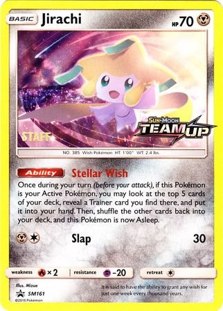 Jirachi - SM161 [Staff]  - Holofoil SM Promos - Promo