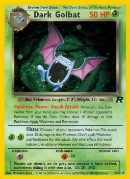 Dark Golbat (7) 007  Team Rocket - Holo Rare