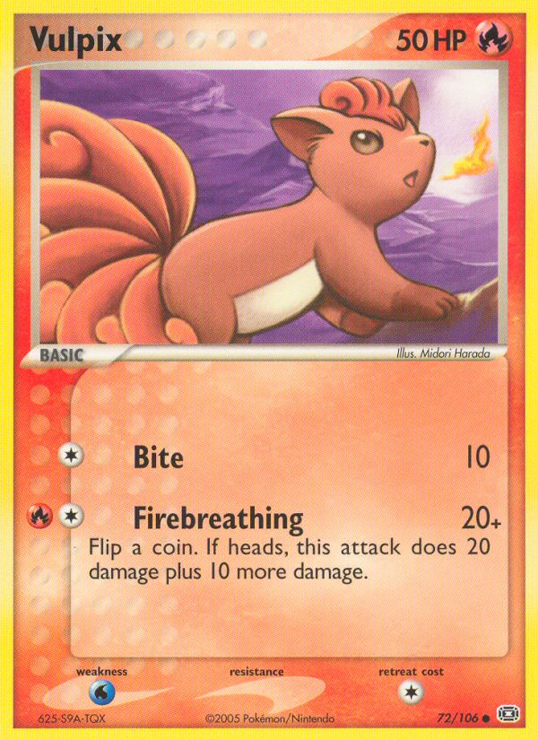 Vulpix 072  Emerald - Common