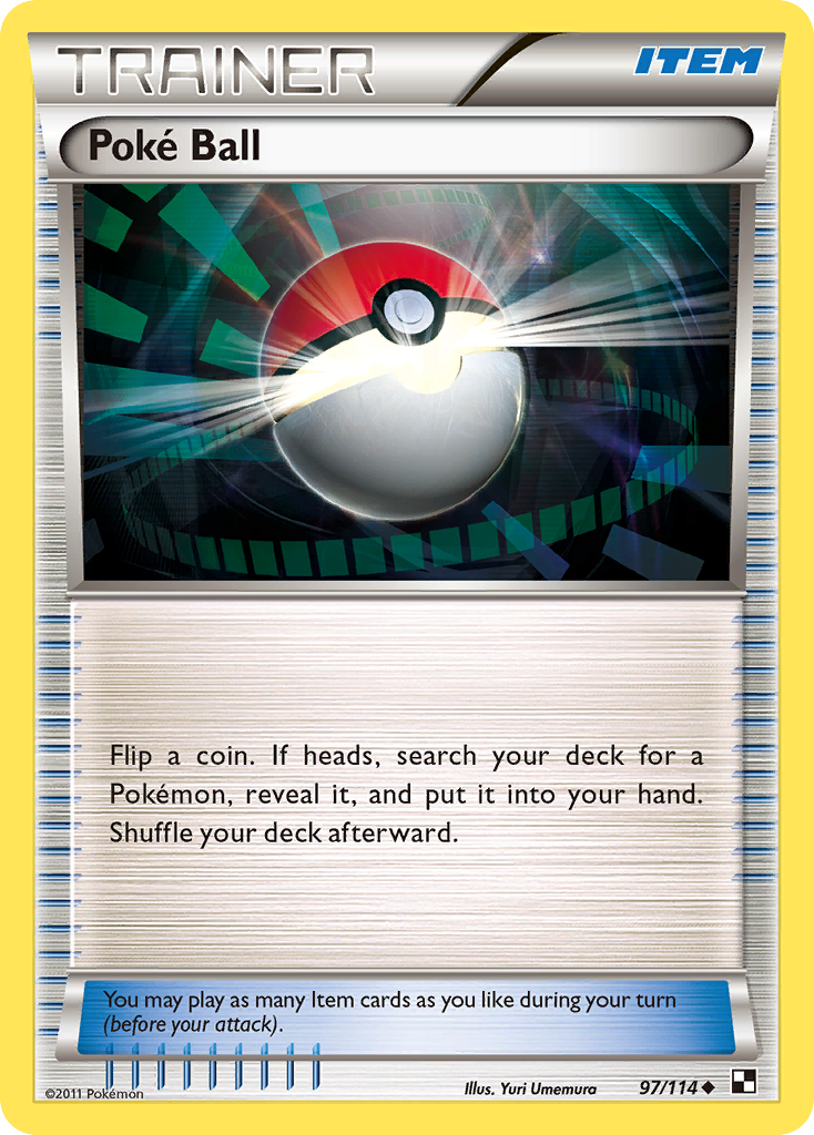 Poke Ball/114  Black and White - Uncommon