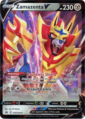 Zamazenta V SWSH019  - Holofoil SWSH Sword & Shield Promo Cards - Promo