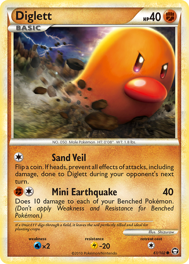 Diglett 061  Triumphant - Common