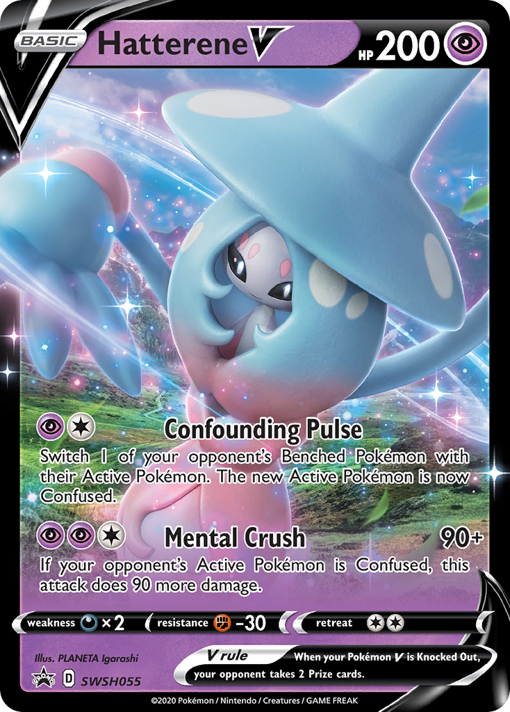 Hatterene V SWSH055  - Holofoil Jumbo Cards - Promo