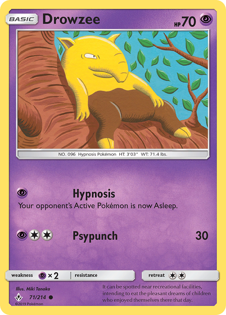 Drowzee 071  SM  Unbroken Bonds - Common