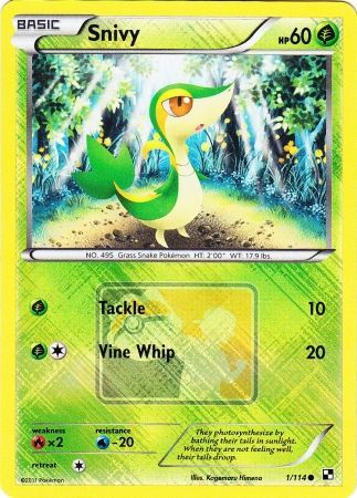 Snivy 001/114  - Reverse Holofoil League & Championship Cards - Promo