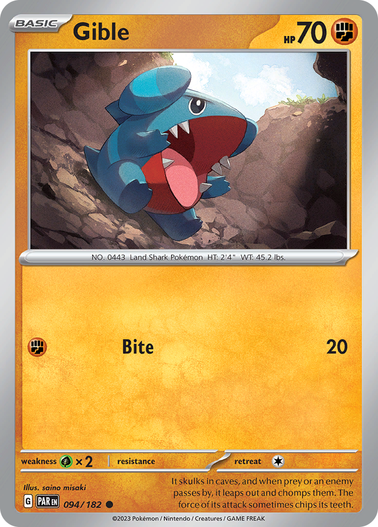 Gible 094  SV04 Paradox Rift - Common