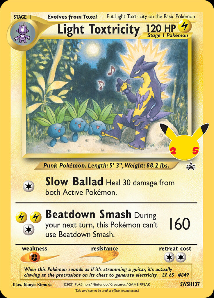 Light Toxtricity - SWSH137  Jumbo Cards - Promo