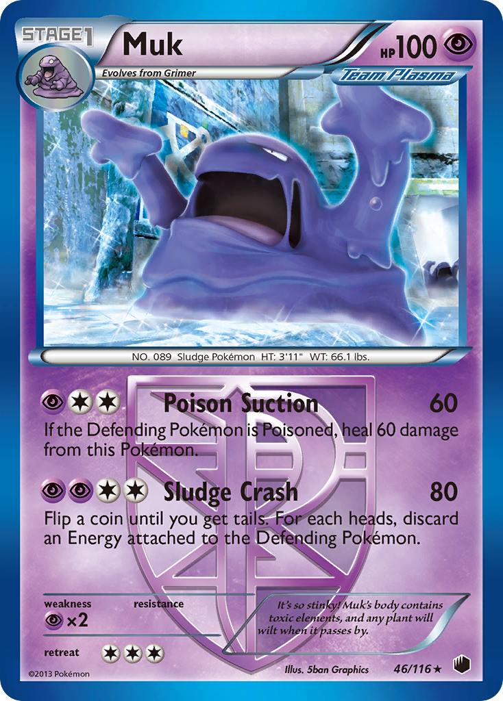 Muk (Team Plasma)  Plasma Freeze - Rare