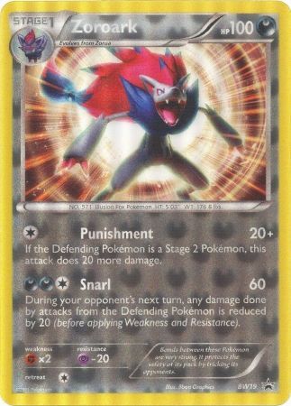 Zoroark BW - BW19  - Holofoil Jumbo Cards - Promo