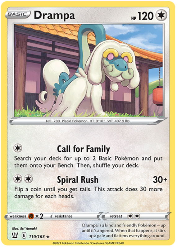 Drampa 119  SWSH05 Battle Styles - Rare