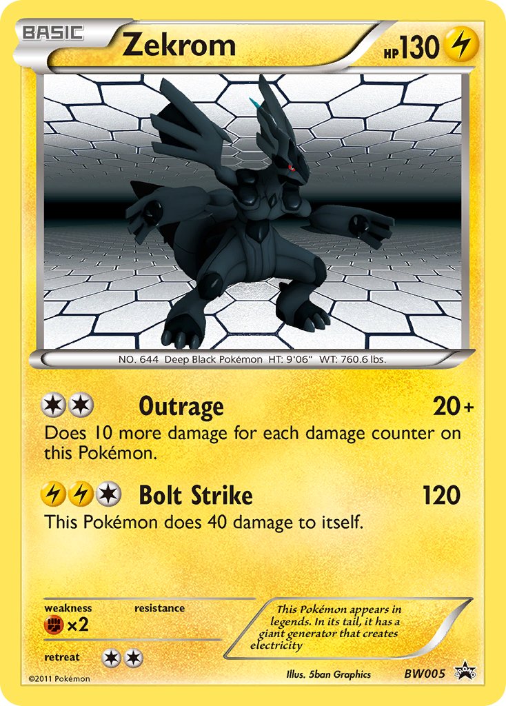 Zekrom BW005  - Holofoil Black and White Promos - Promo