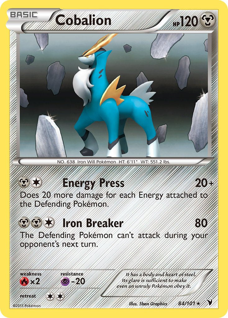 Cobalion - 84/101 (Battle Arena Deck Exclusive)/101  Deck Exclusives - Rare