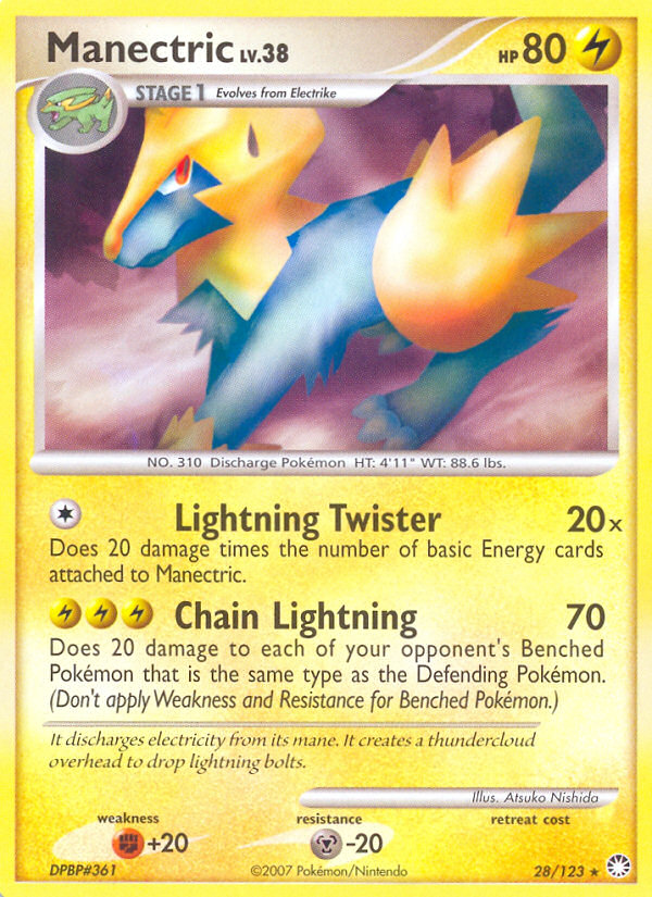 Manectric  Mysterious Treasures - Rare